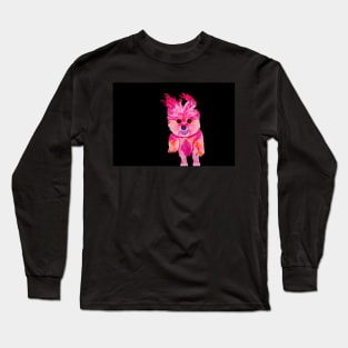 I Love Luz the Morkie over Black Long Sleeve T-Shirt